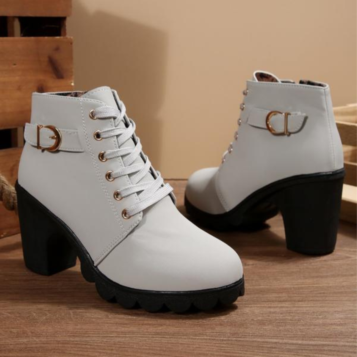 Rita - Elegantes botas de caña corta