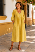 Vestido Manoli con cuello en V