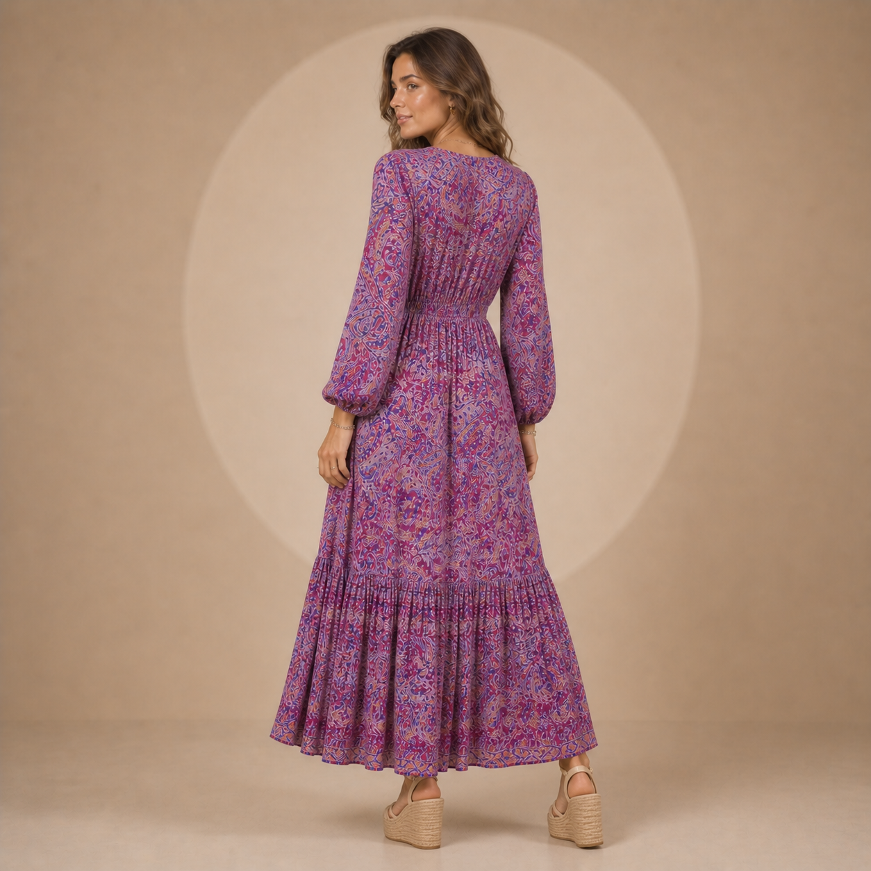 Lucía™ | Vestido Maxi Boho con Estampado Paisley