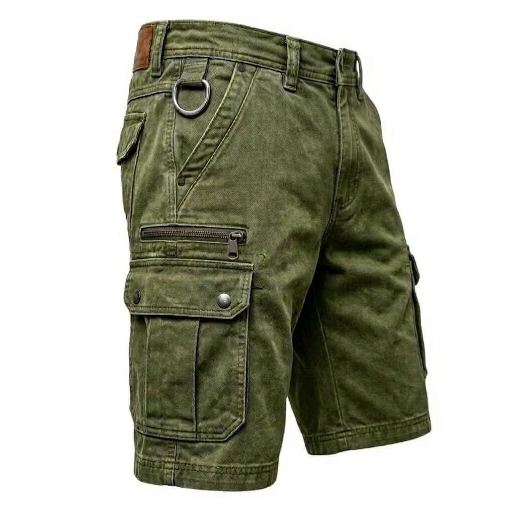 BRAMSHAW POCKET DENIM SHORTS