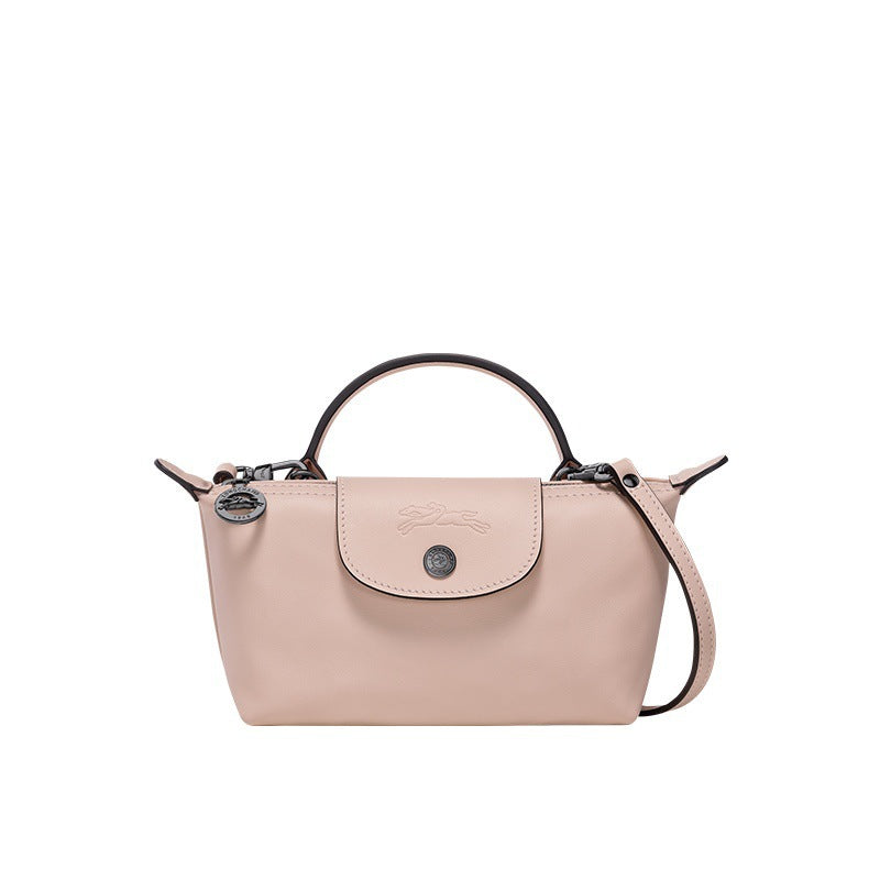 MINI BOLSO DE PIEL LONGCHAM | ROSA