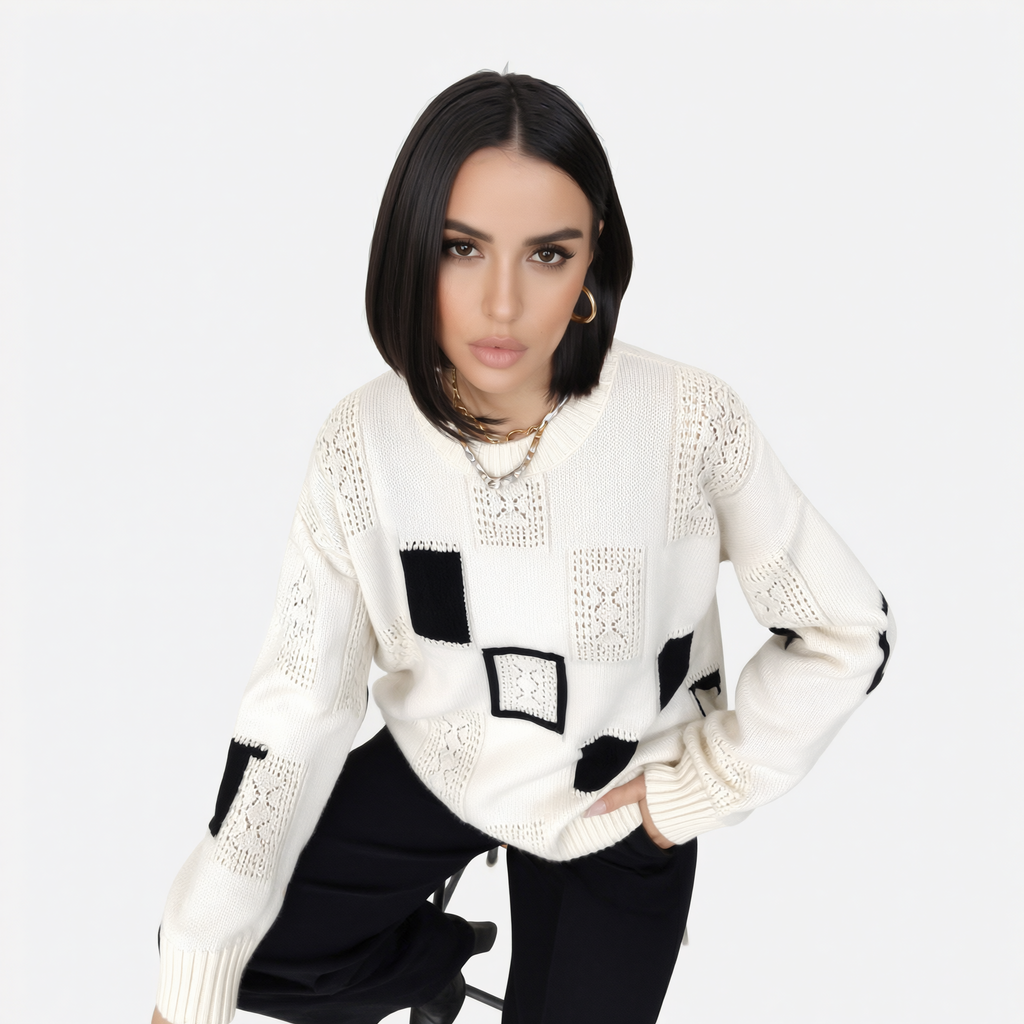 Alica | Sweater Estampado Geométrico