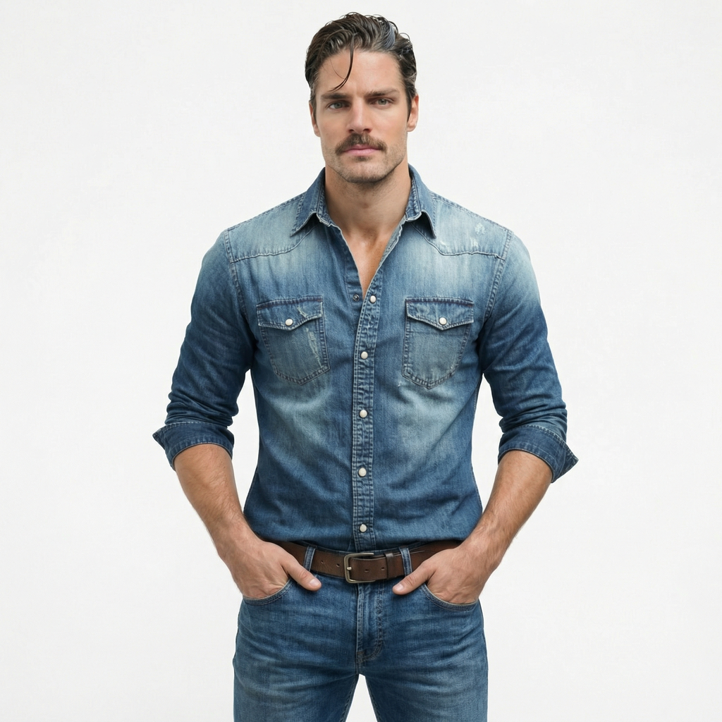 David | Camisa de Mezclilla Miami